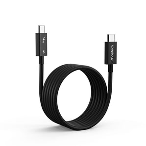 Choetech A3011 Thunderbolt 5 Cable – 240W 120Gbps 8K@60Hz, 3.3ft