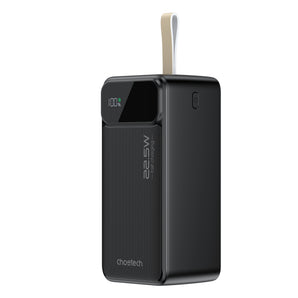 Choetech B732 50000mAh Powerbank – 22,5W USB-C + Dual-USB-A, Schwarz