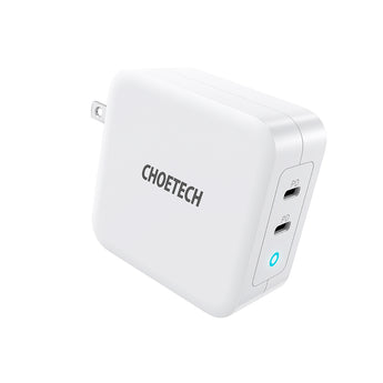 CHOETECH PD 100W GaN Dual USB Type C Charger for MacBook Air iPad iPhone 11 Pro Samsung Huawei ASUS Wall Charger for Lenovo DELL CHOETECH