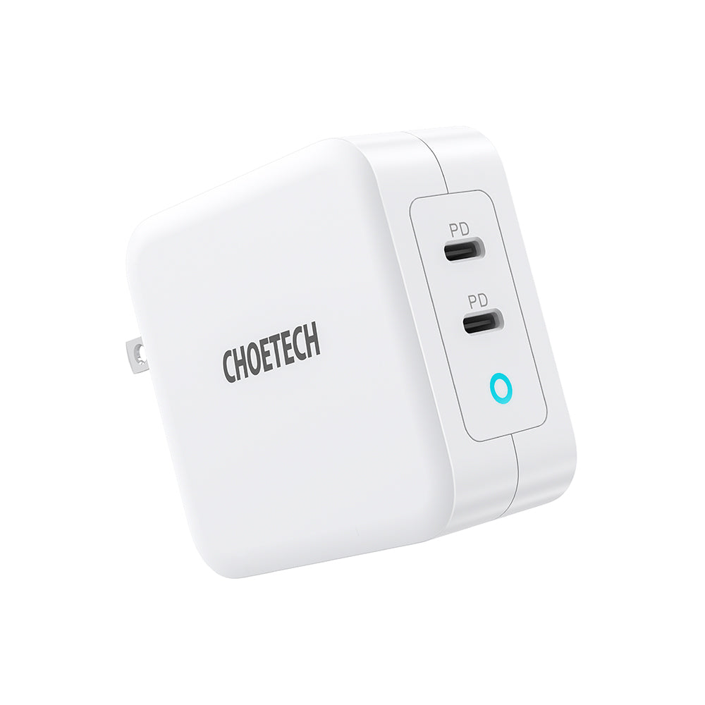 CHOETECH PD 100W GaN Dual USB Type C Charger for MacBook Air iPad iPhone 11 Pro Samsung Huawei ASUS Wall Charger for Lenovo DELL CHOETECH