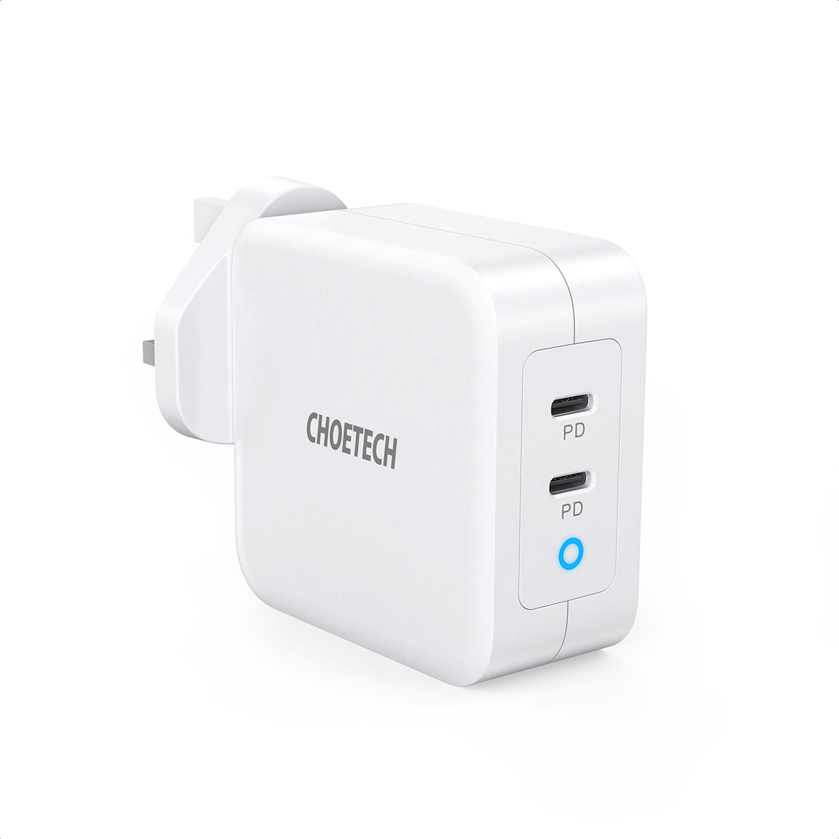PD6008 CHOETECH PD 100W GaN Dual USB Type C Charger for MacBook CHOETECH