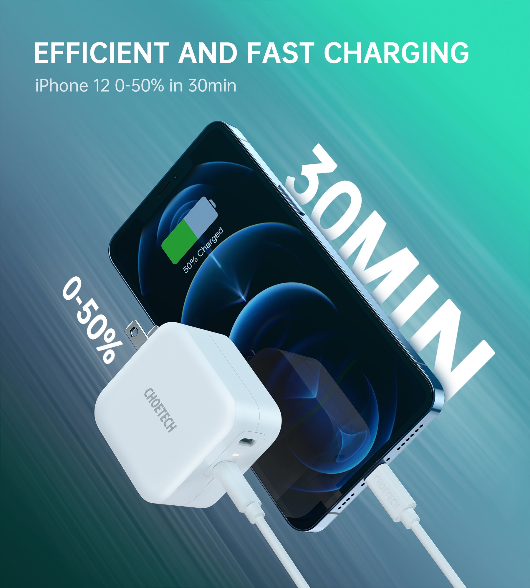 CHOETECH 40W Dual Fast USB C Charger 2-Port 20W PD 3.0 with Foldable Plug for iPhone 12 Pro Max/mini/11/SE,Galaxy, iPad Pro, AirPods, Nintendo Switch CHOETECH