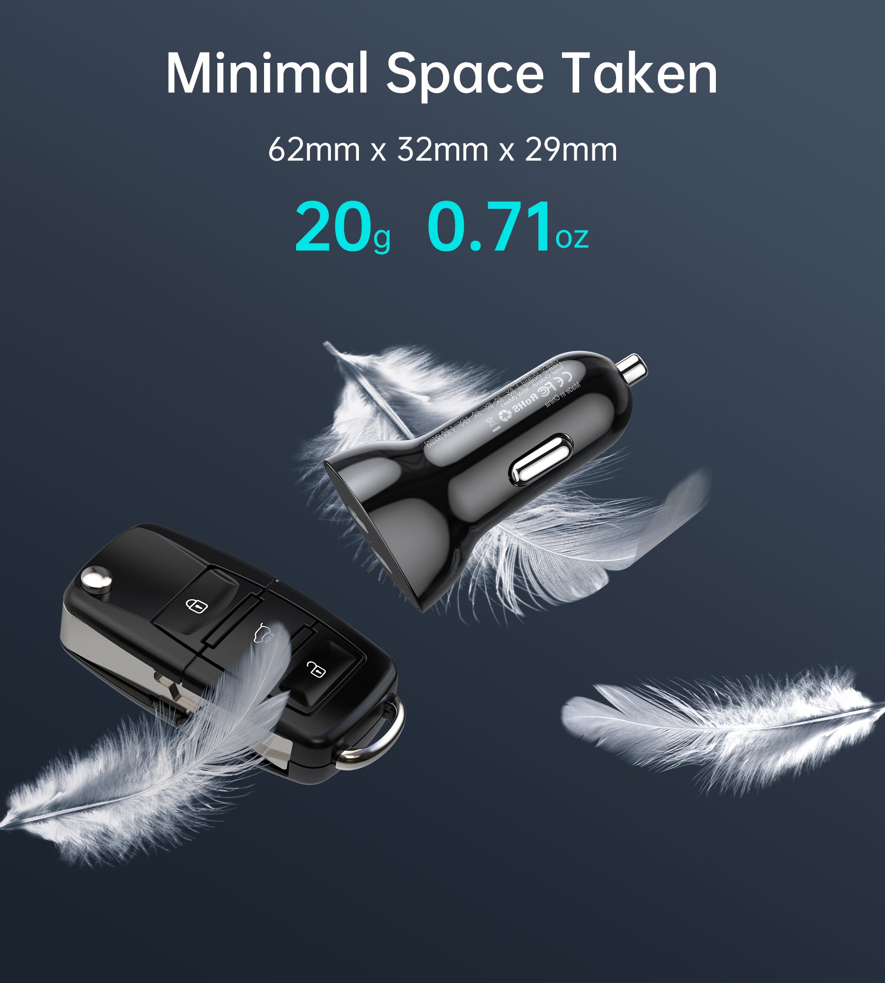 TC0008 Choetech 36W Dual Fast USB C Car Charger 18W Type C PD3.0 for iPhone 12 CHOETECH