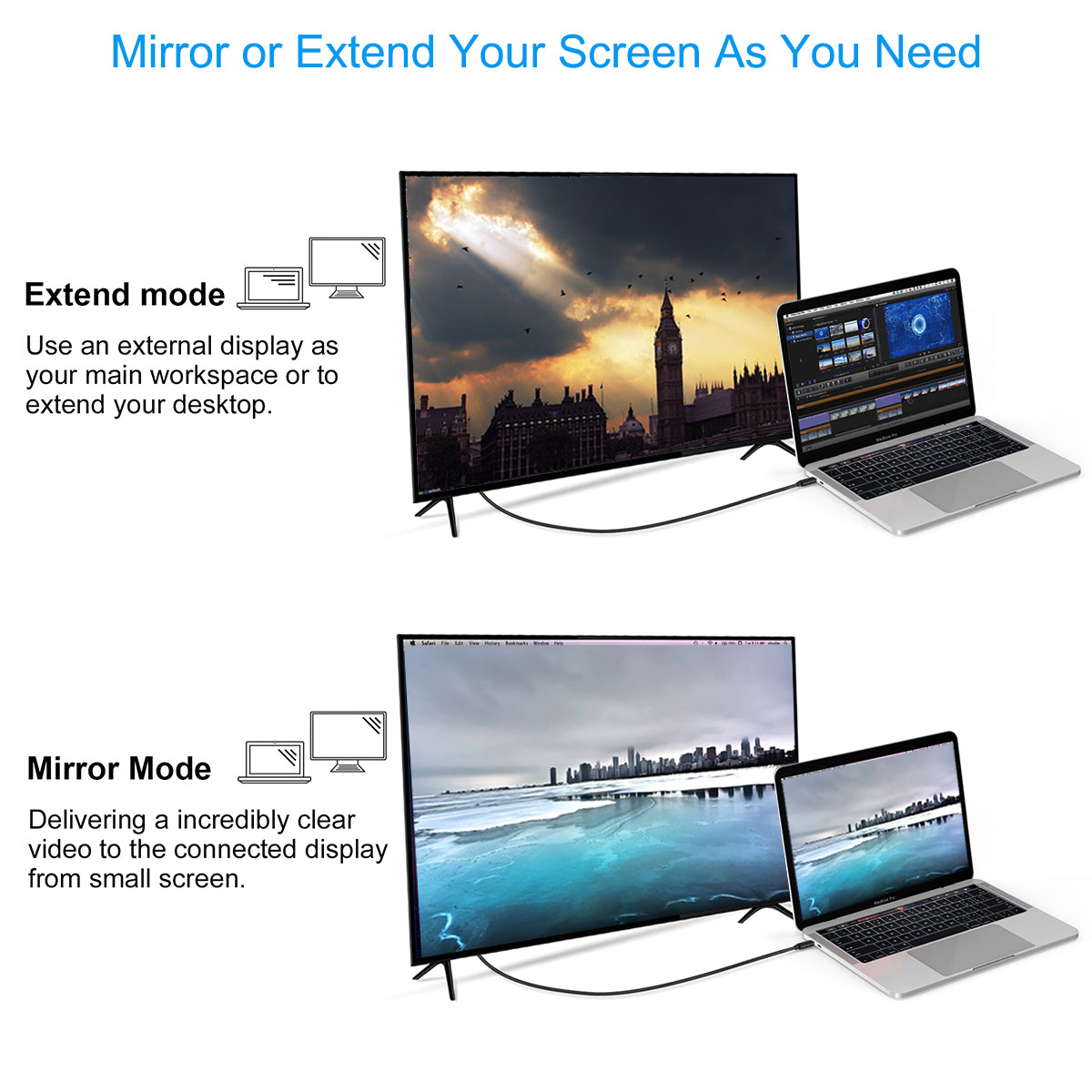 CHOETECH USB C to DisplayPort Cable 4K@60Hz CHOETECH OFFICIAL