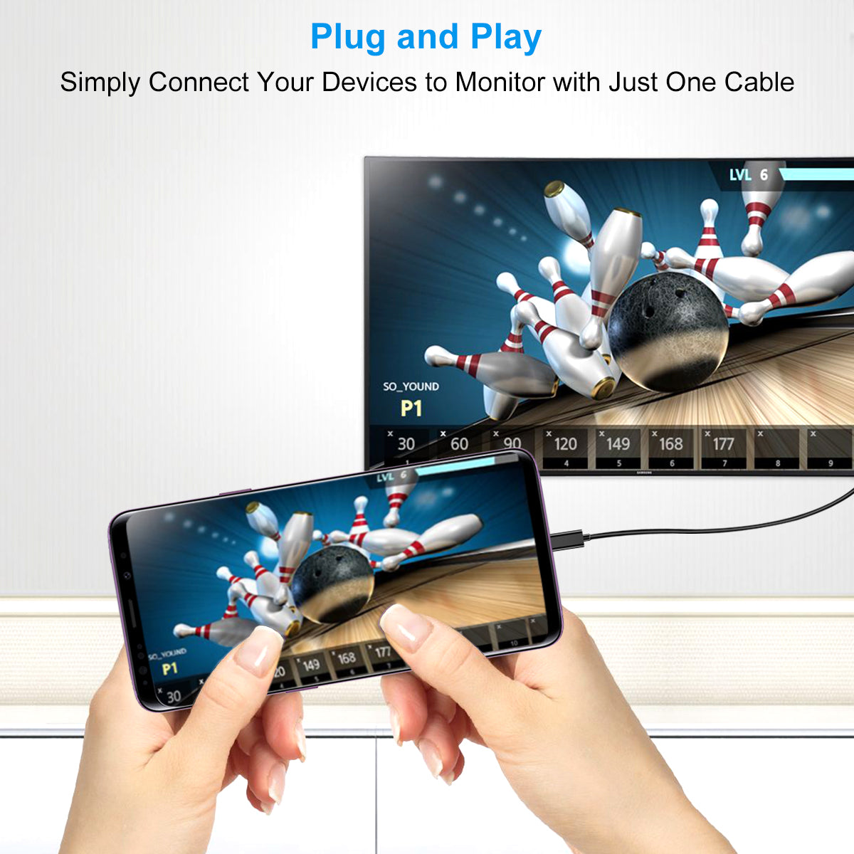 XCP-0012 USB C to DisplayPort Cable 4K@60Hz CHOETECH
