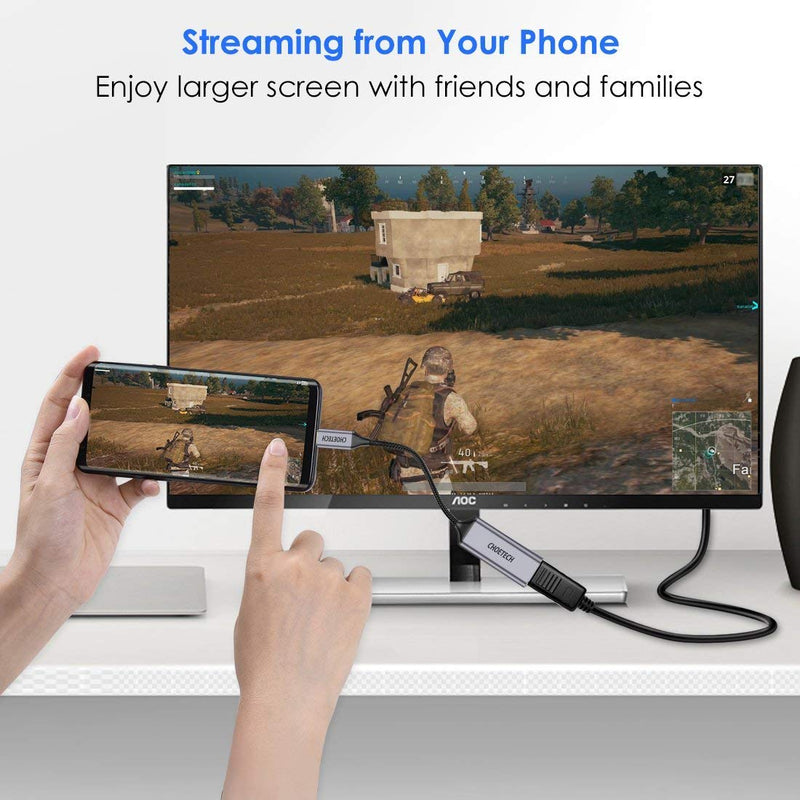 HUB-H10 USB C to HDMI Adapter with Braided Cable 4K@60Hz Sleek CHOETECH