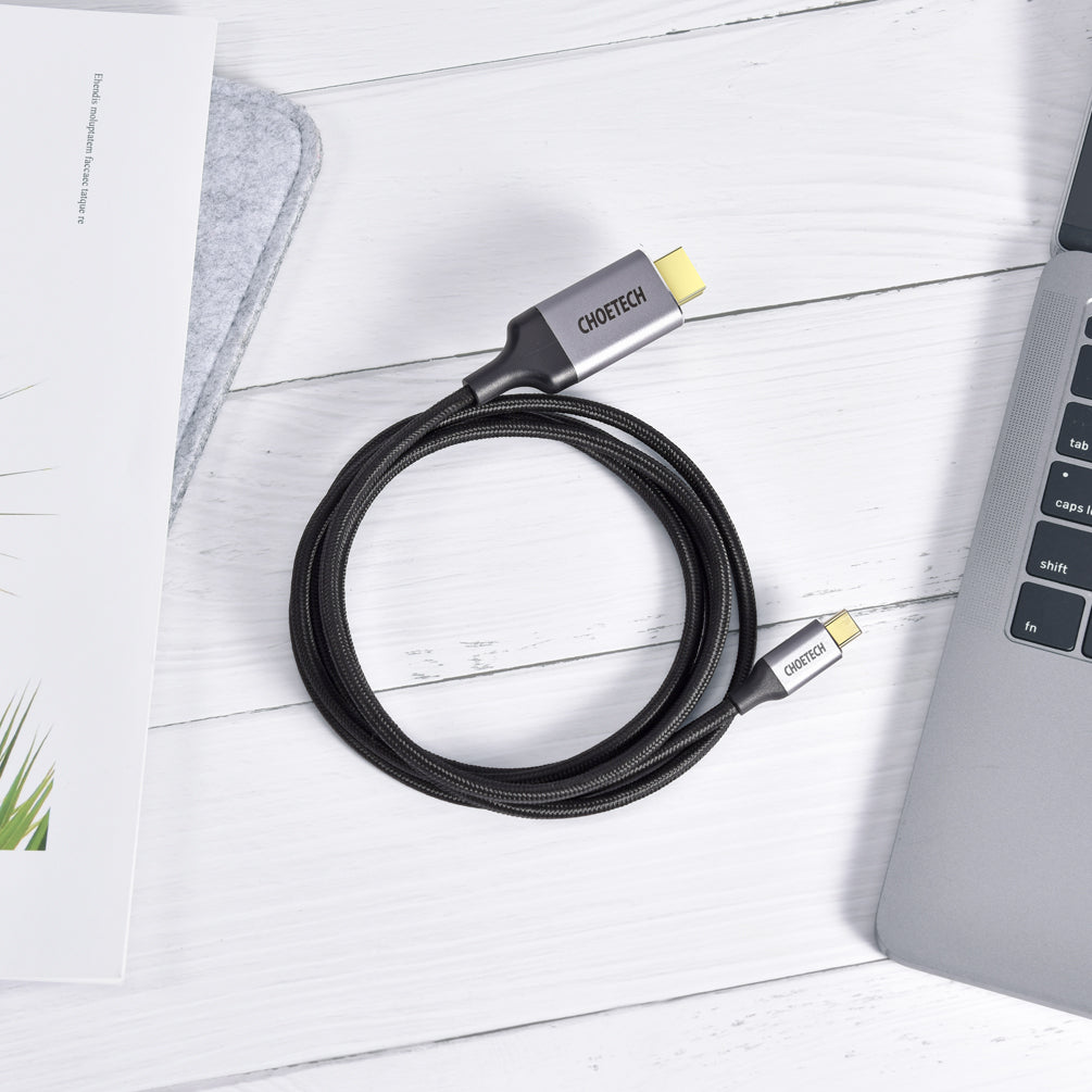 CH0021-BK Choetech USB C to HDMI Cable(4K@60Hz), 6.5ft/2m, USB Type C to HDMI, Thunderbolt 3 Cable