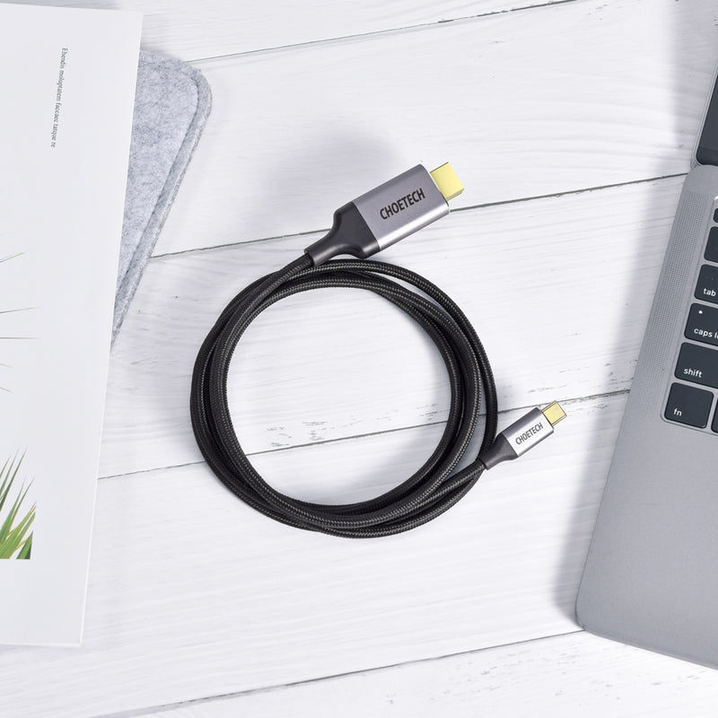 CH0021-BK Choetech USB C to HDMI Cable(4K@60Hz), 6.5ft/2m, USB Type C to HDMI, Thunderbolt 3 Cable