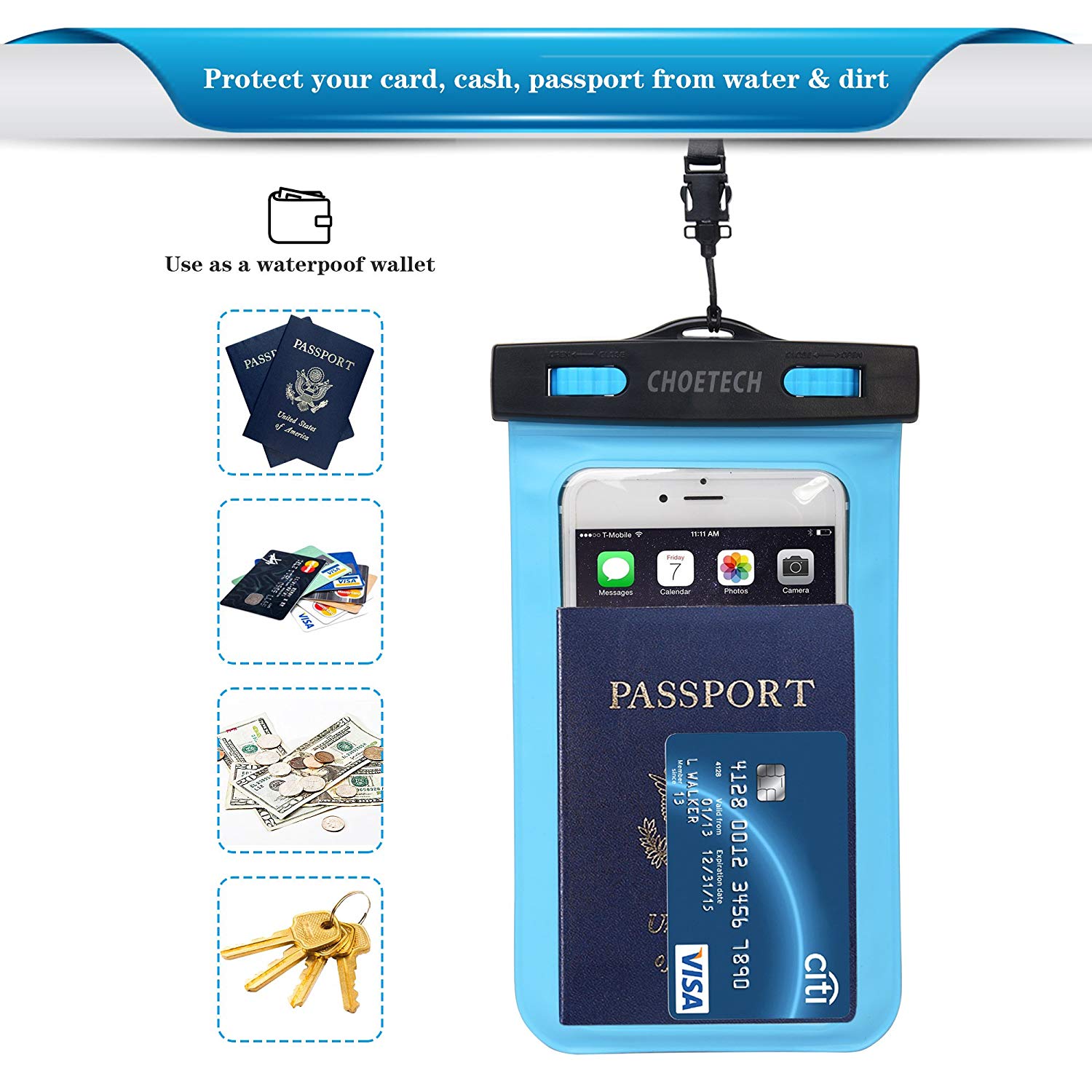 2Pack Waterproof Cell Phone Bag CHOETECH OFFICIAL