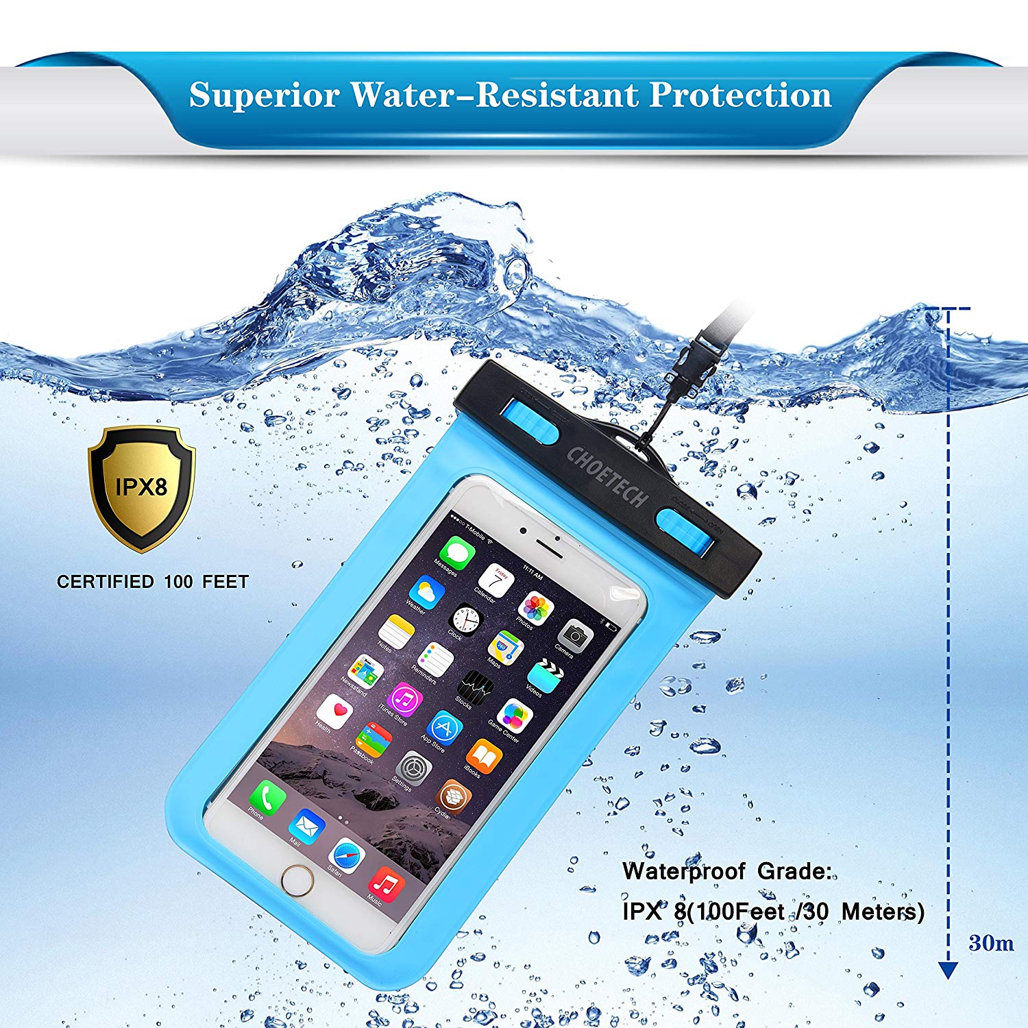 2Pack Waterproof Cell Phone Bag CHOETECH OFFICIAL