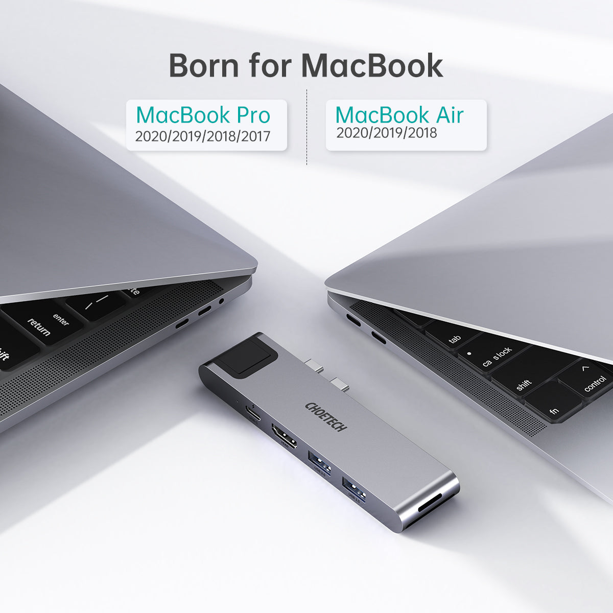 HUB-M24 Choetech 7-in-2 MacBook Pro/Air USB Adapter USB C Hub