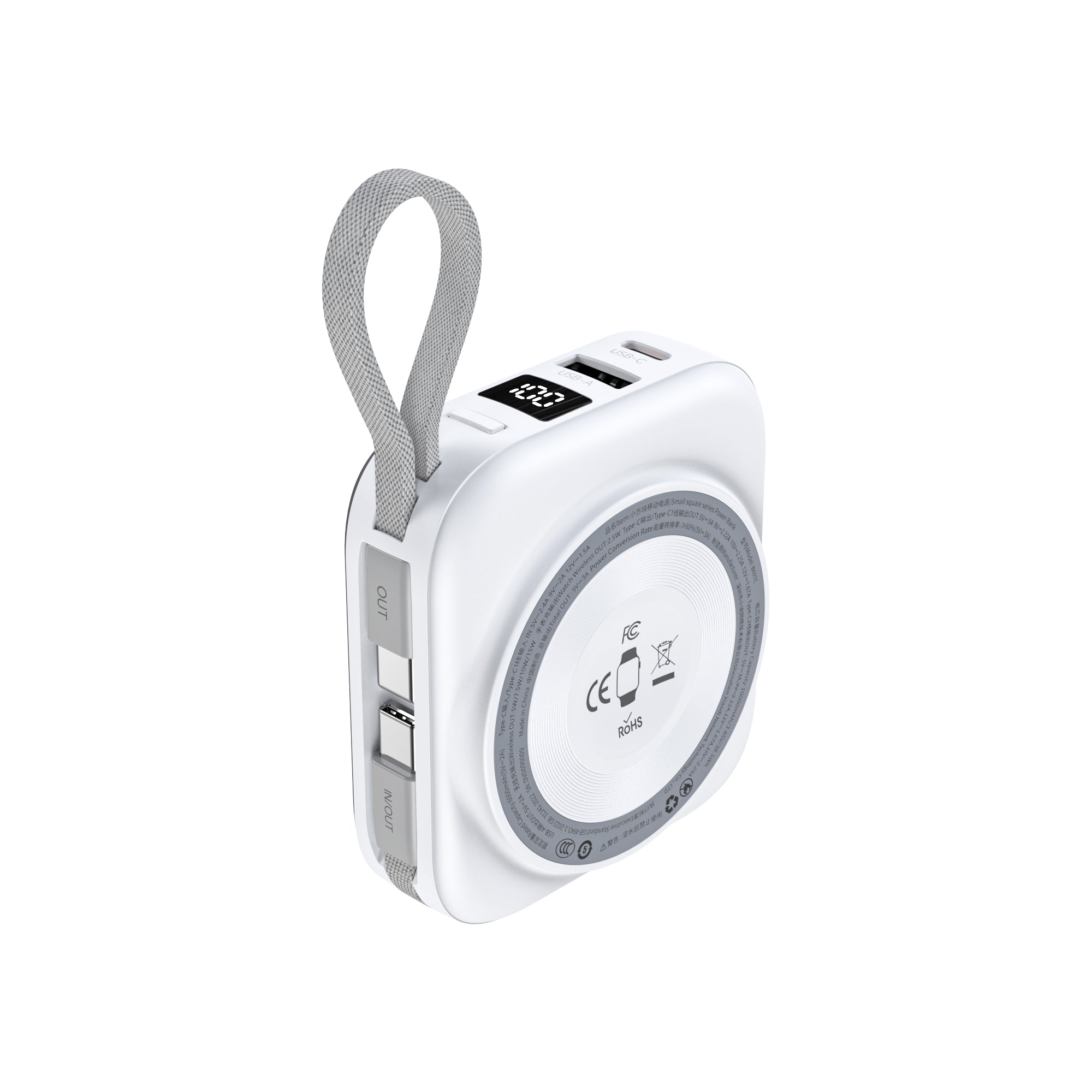 10000mAh LED display power bank for Mobile and Apple watch