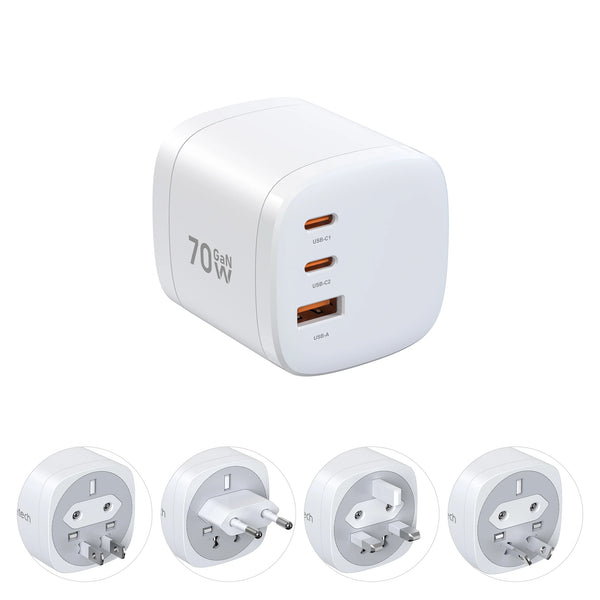 Choetech PD0018A 70W Pivot 70 Rotatable Universal Wall Charger