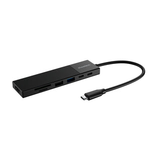 Choetech HUB-M87  7-in-1 USB-C Hub, 4K@60Hz, 100W PD, USB 3.0, SD/TF, Gray