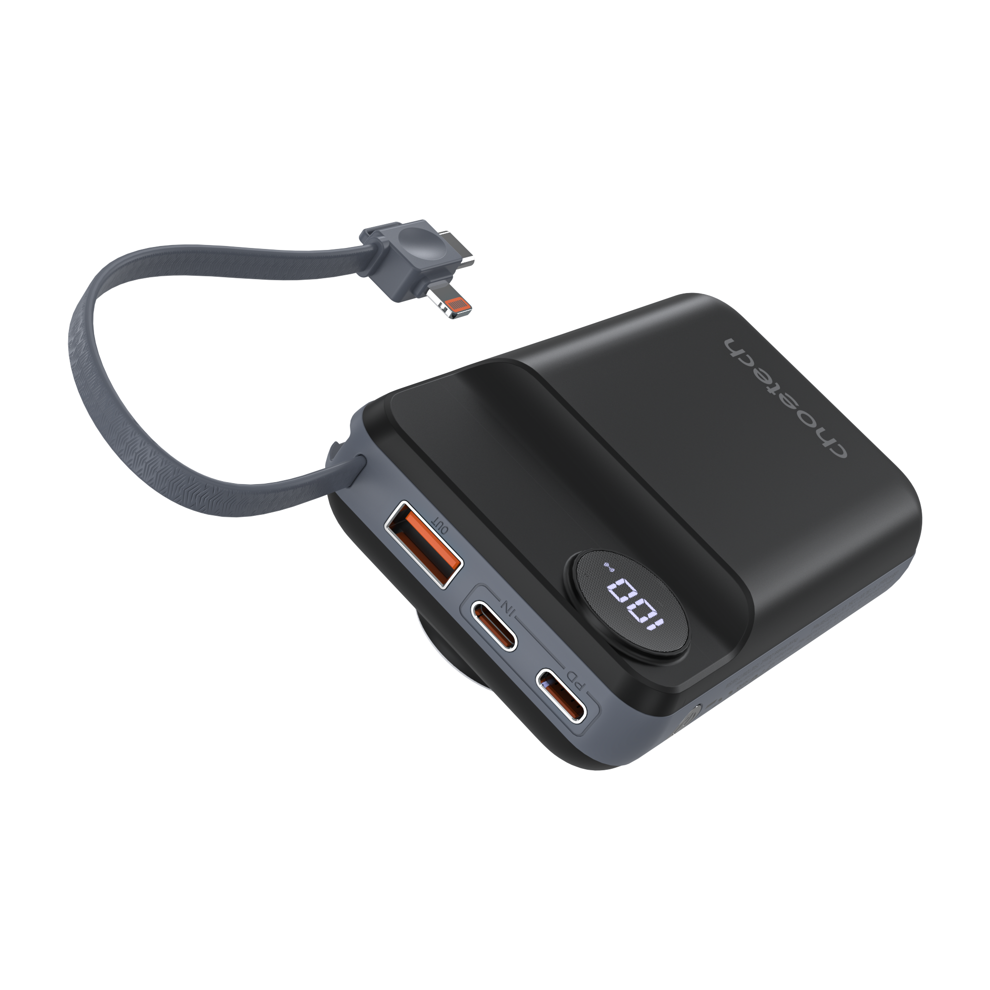 Power Bank Magnetico B696-BK CHOETECH 20000 mAh USB-C 22.5W Negro