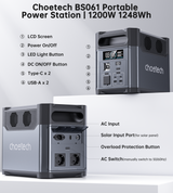 Choetech BS061 UPS Bidirectional Portable Power Station | 1200W 1248Wh