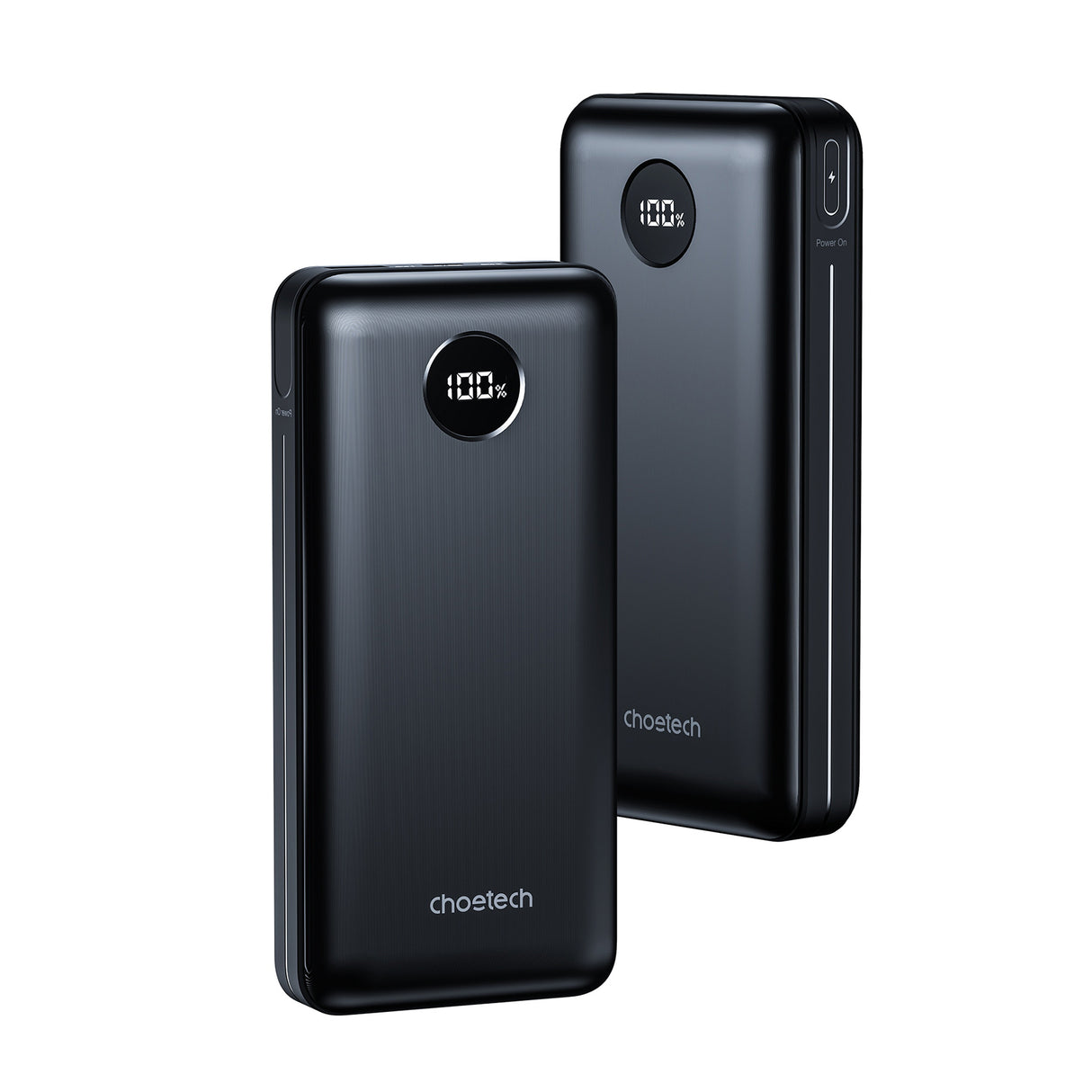 Choetech PD45W 20000mAh Micro+USB-A+Type-C power bank black