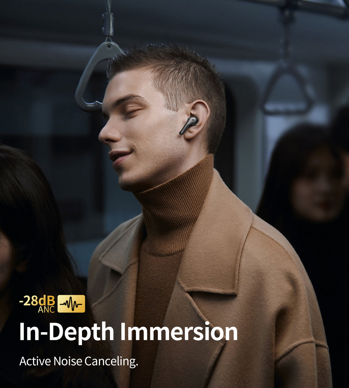 Choetech ANC+ENC 4 Mic Earphone TWS Touch Control with Rotate charging case