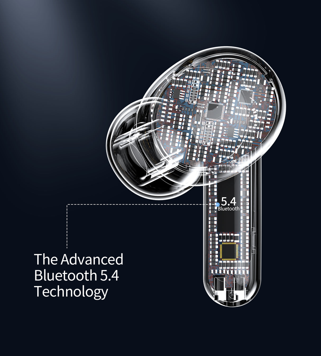 Choetech ANC+ENC 4 Mic Earphone TWS Touch Control with Rotate charging case