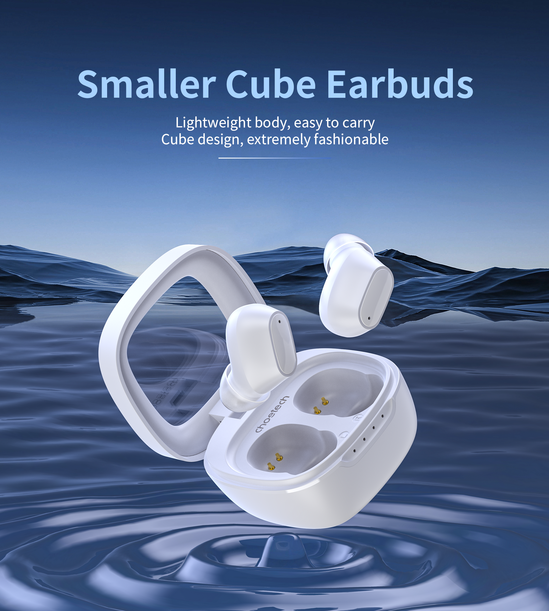 Mini Bean TWS Earbuds – Bluetooth 5.3 with MEMS Mic