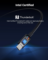 CHOETECH  Thunderbolt5 Intel Certified 240W 80Gbps Audio Cable