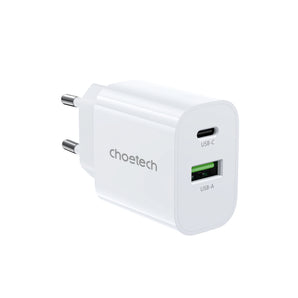 Choetech PD9009 NexGen PD30W Wall Charger, USB-C+USB-A, EU/UK Plug