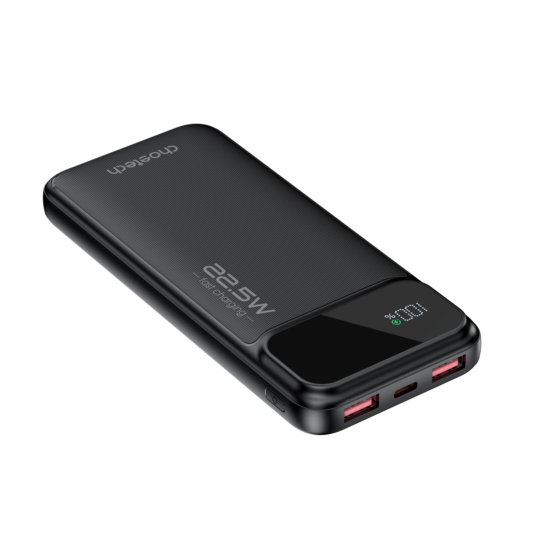 10000mAh Power Bank – 22.5W, USB-C, LED, 3 Outputs, for Devices