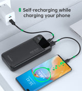 Choetech B729 PD22.5W Dual USB-A+Type-C Power bank 20000mAh Black