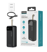 Choetech B730 PD22.5W Dual USB-A+Type-C Power bank 30000mAh Black