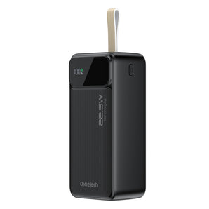 Choetech B731 40000mAh Power Bank – 22.5W USB-C + Dual USB-A, Black