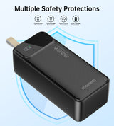 Choetech PD22.5W Dual USB-A+Type-C Power bank 40000mAh