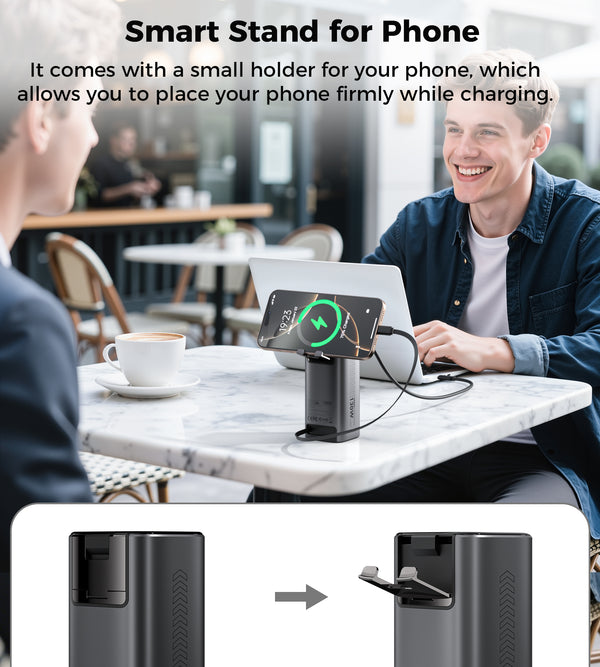 手機支架 + 緊湊設計
