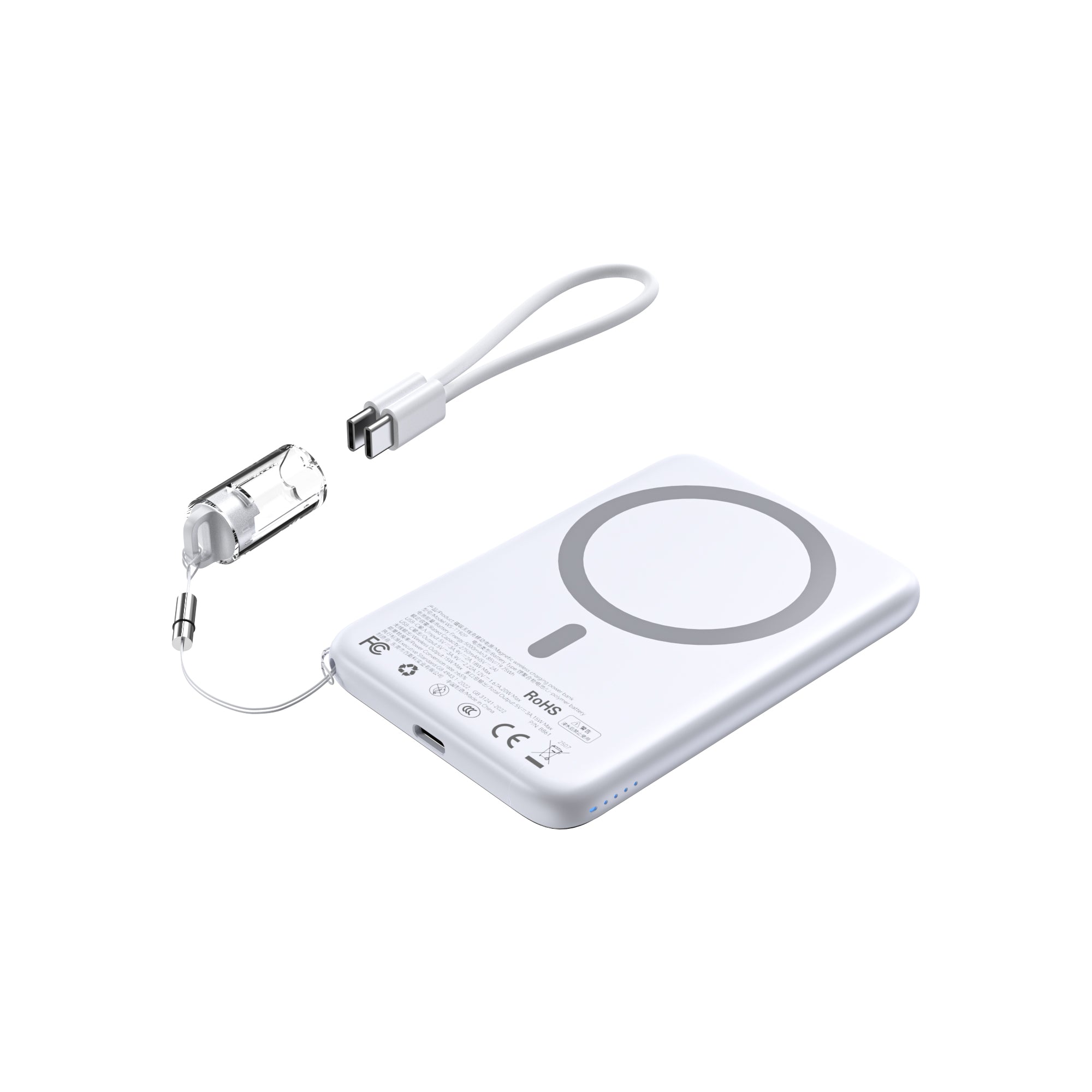 Certified 5000mAh Ultra Thin Magnetic Power Bank