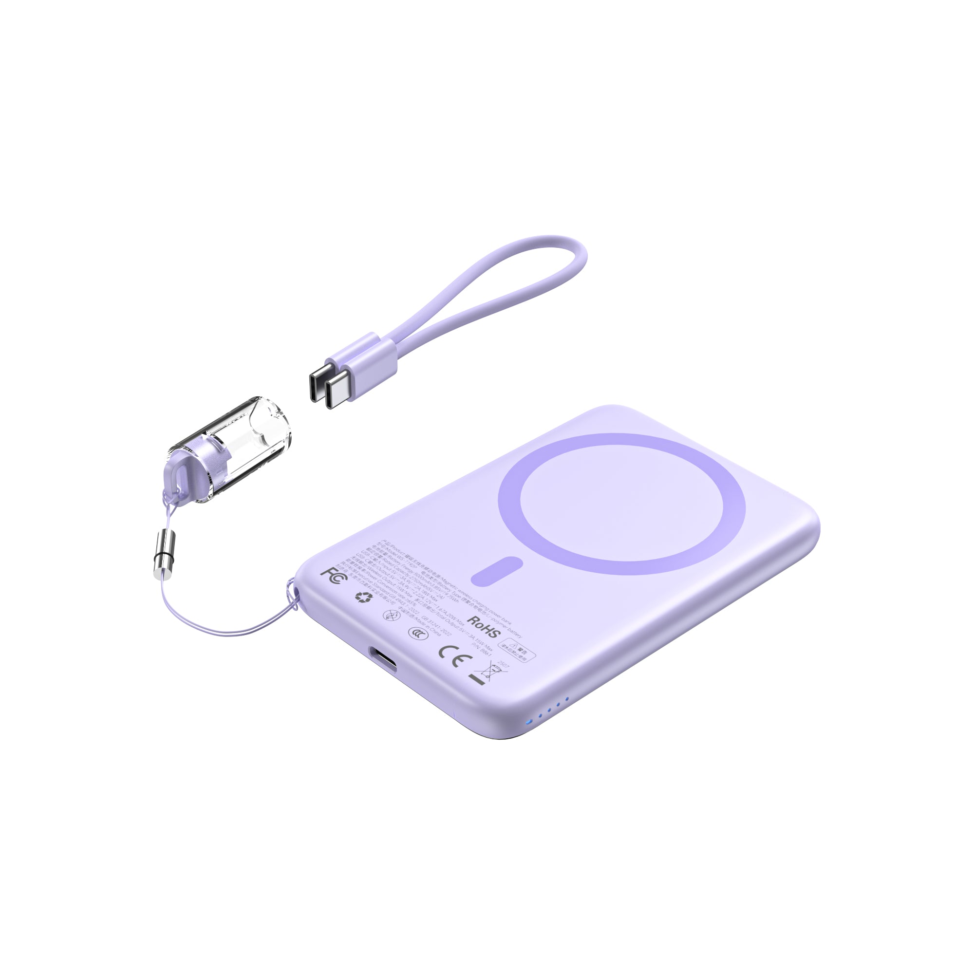 Certified 5000mAh Ultra Thin Magnetic Power Bank