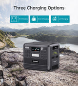 Choetech 2400W  Bidirectional charging power station black