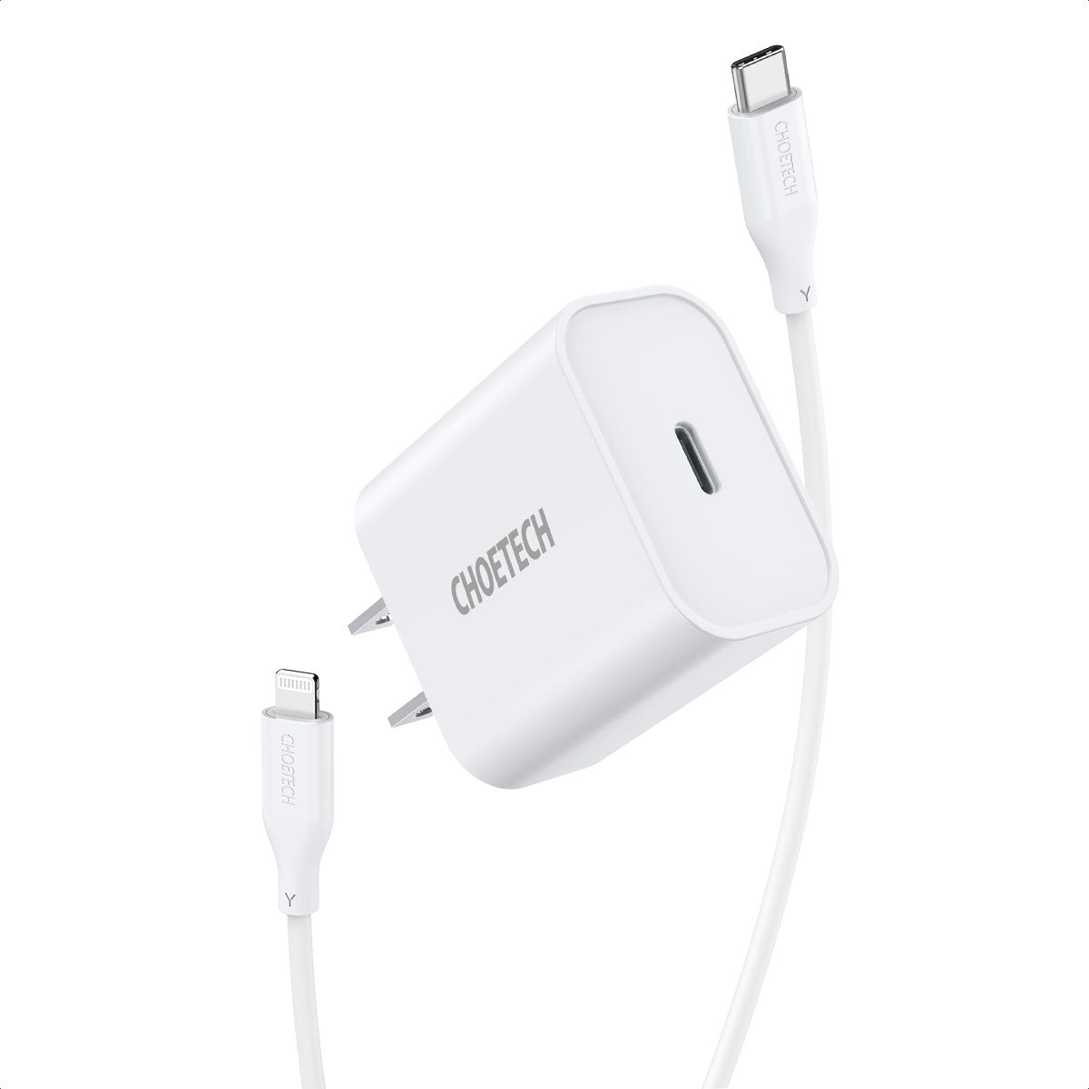 Q5004CL CHOETECH 20W USB C Charger for iPhone 12/12 Mini/12 Pro Max, iPhone Fast Charger with [MFi Certified] Nylon Braided USB-C to Lightning Cable CHOETECH
