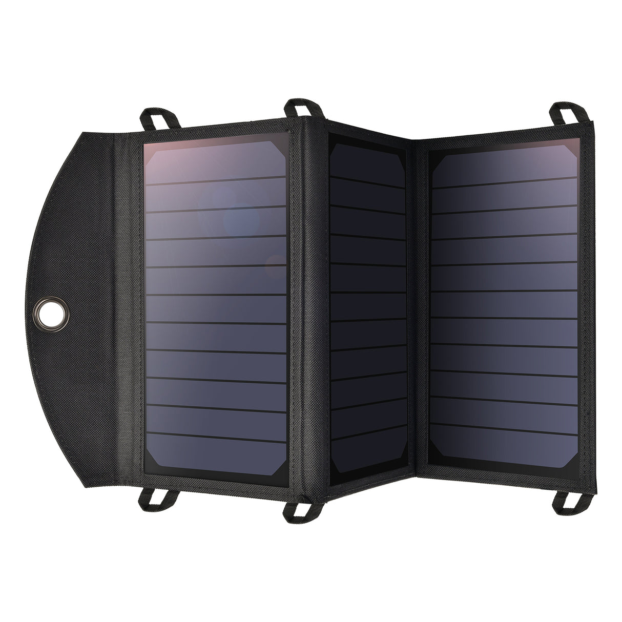 Cargador portátil con panel solar de 19 W Paneles SunPower Cargador USB para acampar, RV, al aire libre