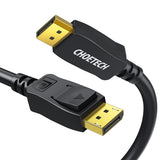 Câble DisplayPort XDD01 CHOETECH 8K, câble Displayport vers Displayport 2 m/2 m avec résolution 8 K 60 Hz