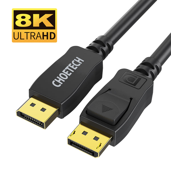 Choetech XDD01 8K DisplayPort Cable – 6.6ft DP to DP Video Cord