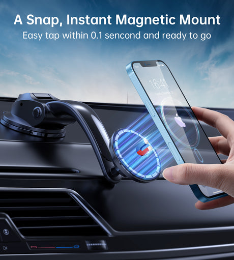 Support de voiture magnétique compatible avec iPhone 13 12 Pro Max Mini et avec étui MagSafe