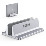 Soporte de aluminio para escritorio H038 CHOETECH con tamaño de base ajustable, soporte para computadora portátil para todos los MacBook, Surface, Kindle, Chromebook