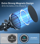 Magsafe iPhone 12 Soporte magnético para automóvil Soporte para teléfono con ventilación de aire para automóvil (AT0004)