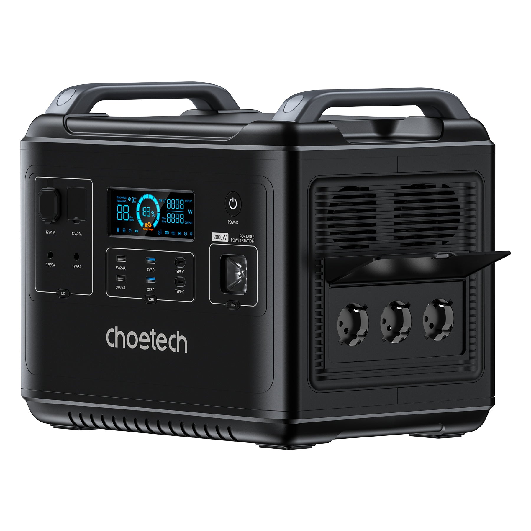 BS006 Choetech 2,000Wh Bidirectional Charging Power Station