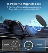 Soporte magnético para automóvil compatible con iPhone 13 12 Pro Max Mini y con estuche MagSafe