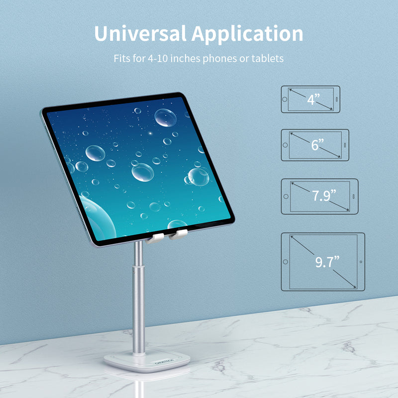 H035 CHOETECH Adjustable Phone Stand Aluminum Metal Angle Height Tablet Stand on Desk CHOETECH