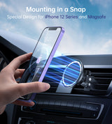 Magsafe iPhone 12 Soporte magnético para automóvil Soporte para teléfono con ventilación de aire para automóvil (AT0004)