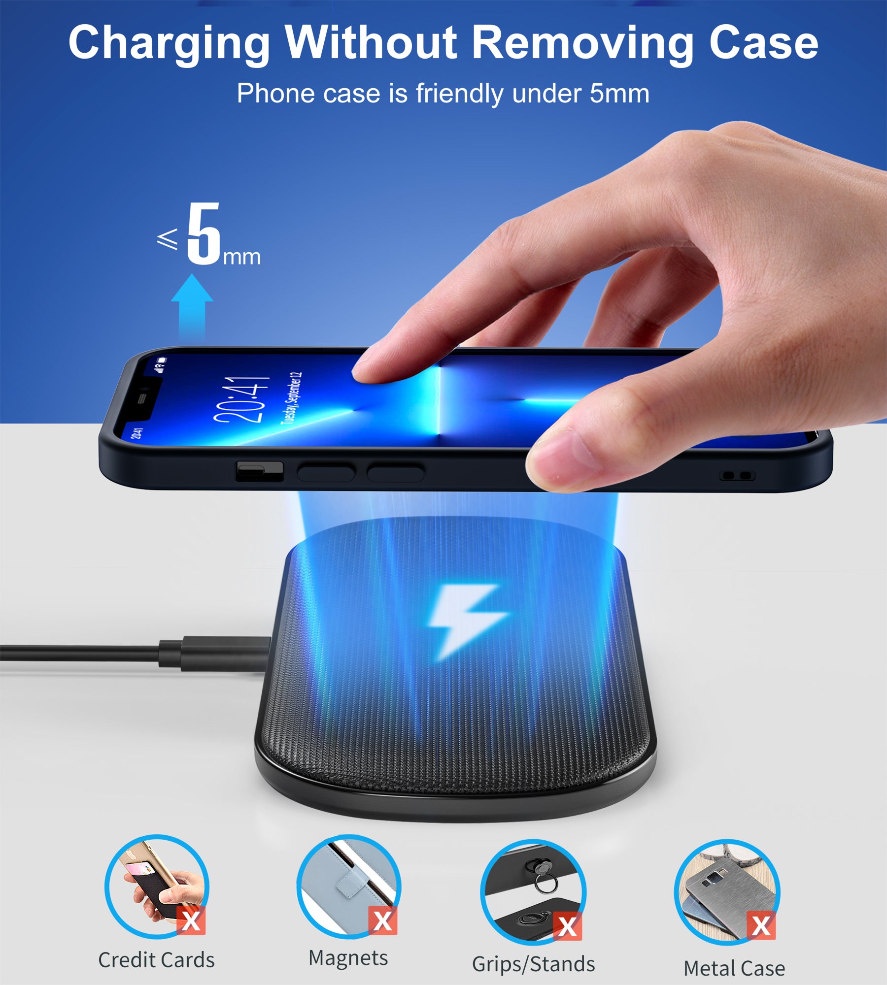 T535-S Choetech 5-coil Dual Fast Wireless Charger