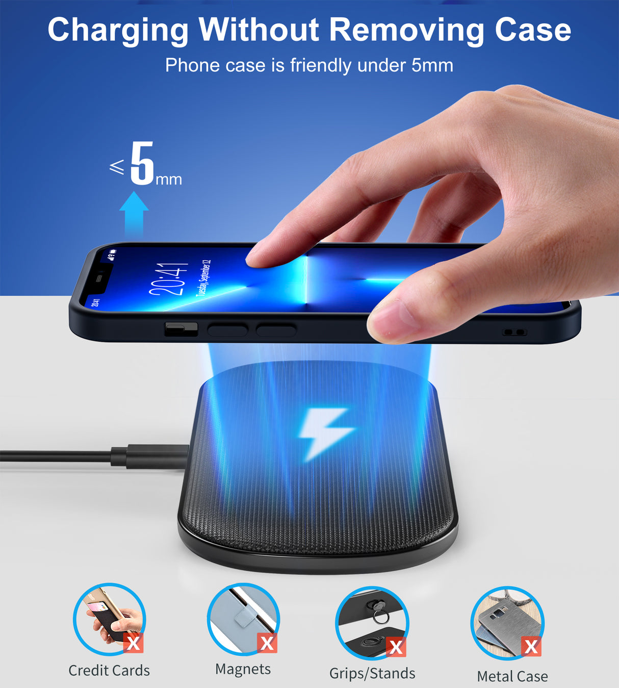 T535-S Choetech 5-coil Dual Fast Wireless Charger