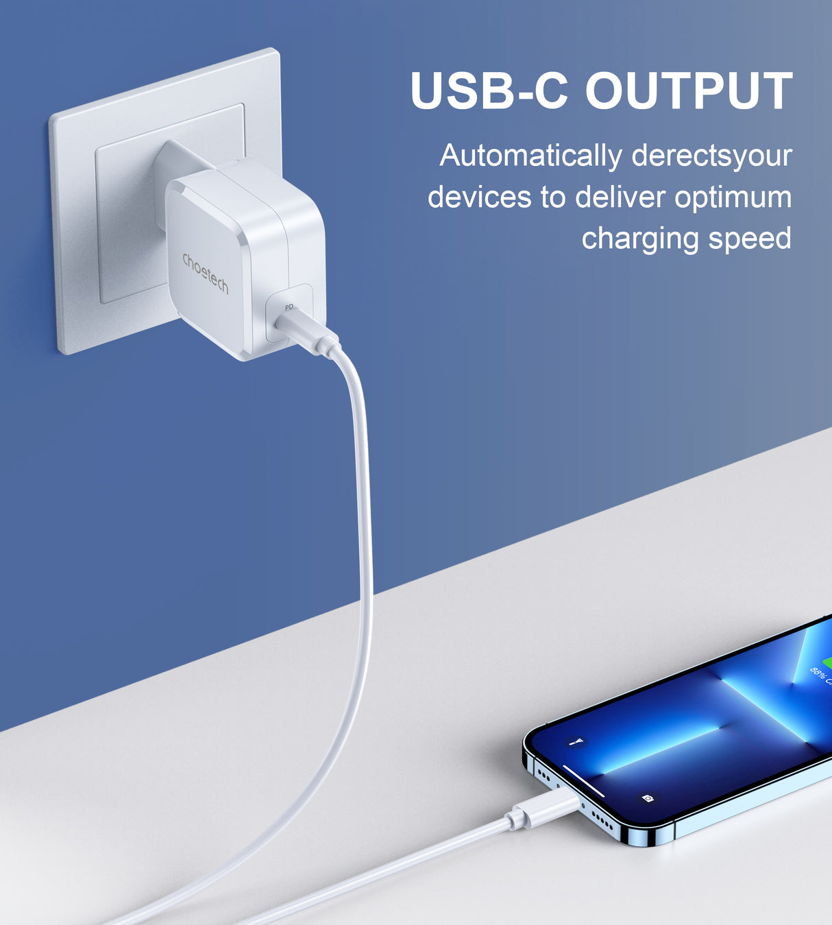 PD8007 45W USB-C Wall Charger