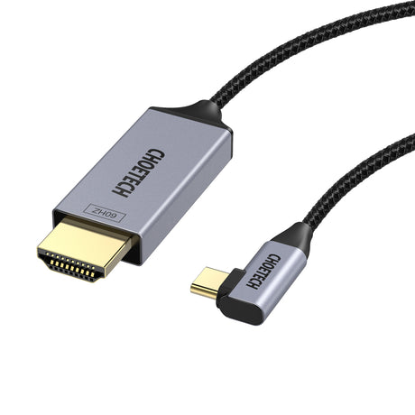 XCH-1201BK CHOETECH Cable USB C a HDMI (4K a 60 Hz), cable USB tipo C de 6 pies a HDMI Thunderbolt 3 trenzado